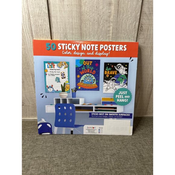 Sticky Note Art Intergalactic Awesomeness Set 50 Sticky Note Posters & 5 Sticky - Picture 2 of 5
